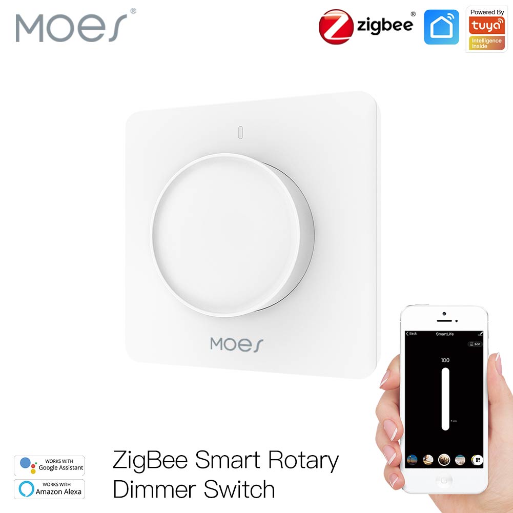 Smart Relay Tuya - Sakelar Peredup Cerdas MOES Tuya Zigbee,