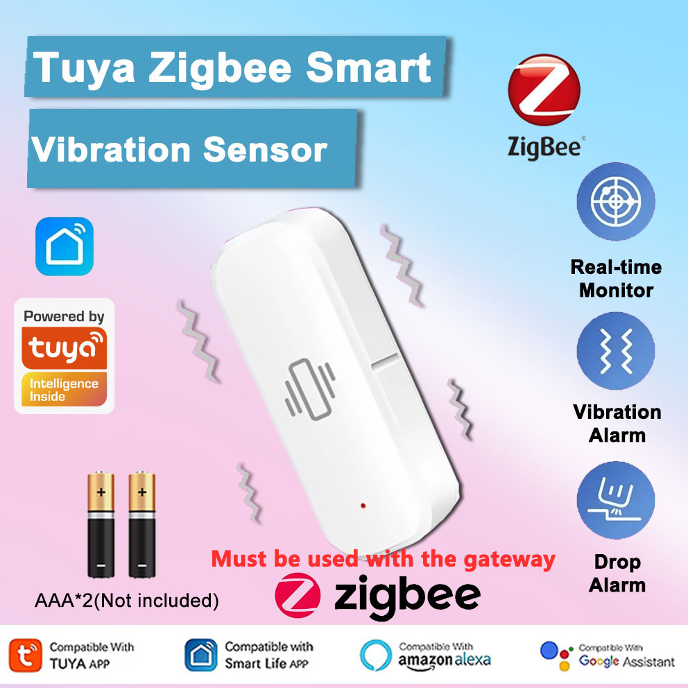 Home Assistant Tuya - Tuya Zigbee Sensor Getaran Cerdas Deteksi