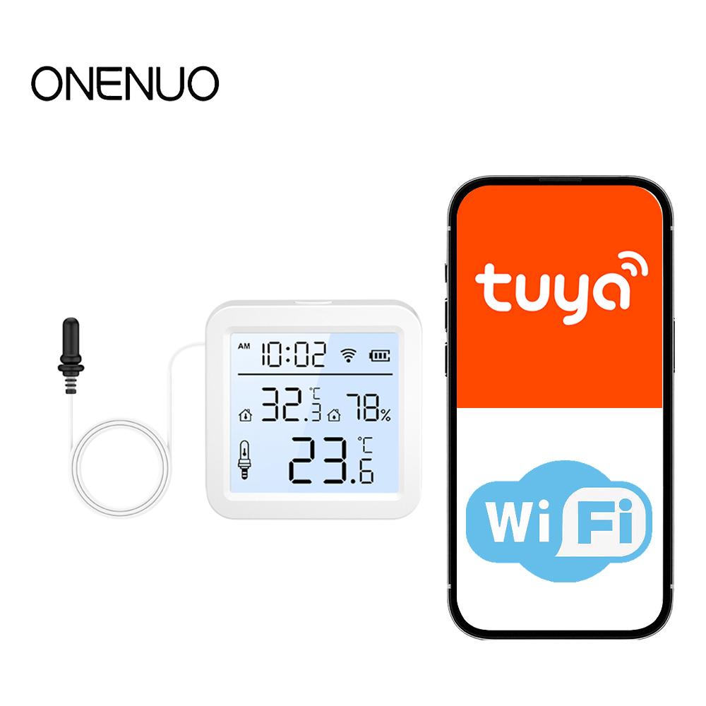 Tuya Smart - Sensor Suhu dan Kelembapan WiFi dengan