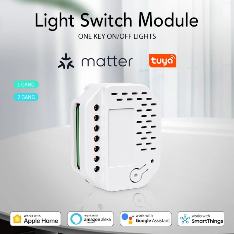 Modul Sakelar Lampu Matter Rel - Smart Relay Tuya ulasan dan harga