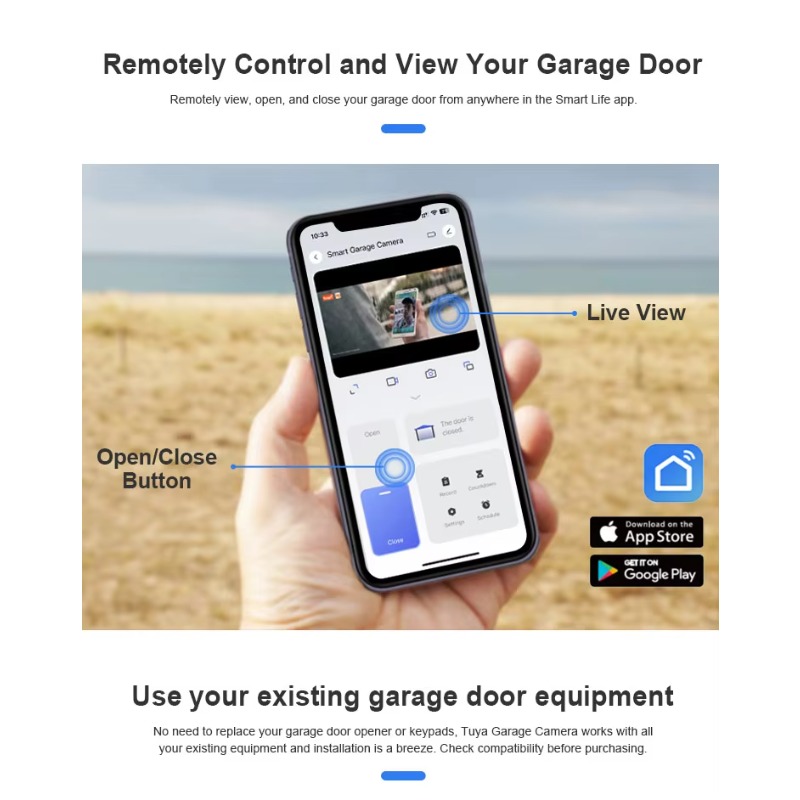 Pembuka Pintu Garasi Pintar Wi - Tuya Smart ulasan dan harga
