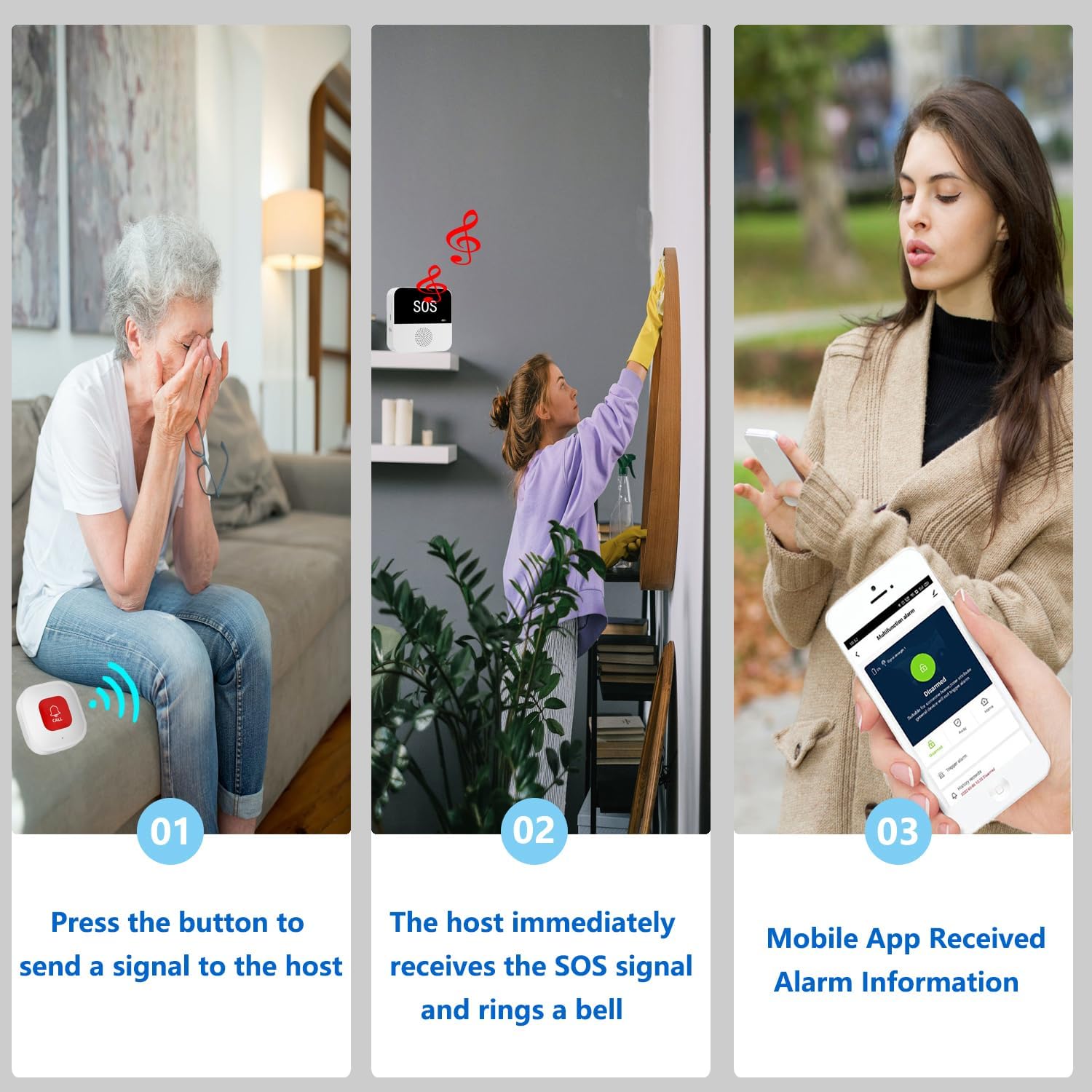 WiFi Nirkabel Pengasuh Lansia  - Home Assistant Tuya ulasan dan harga