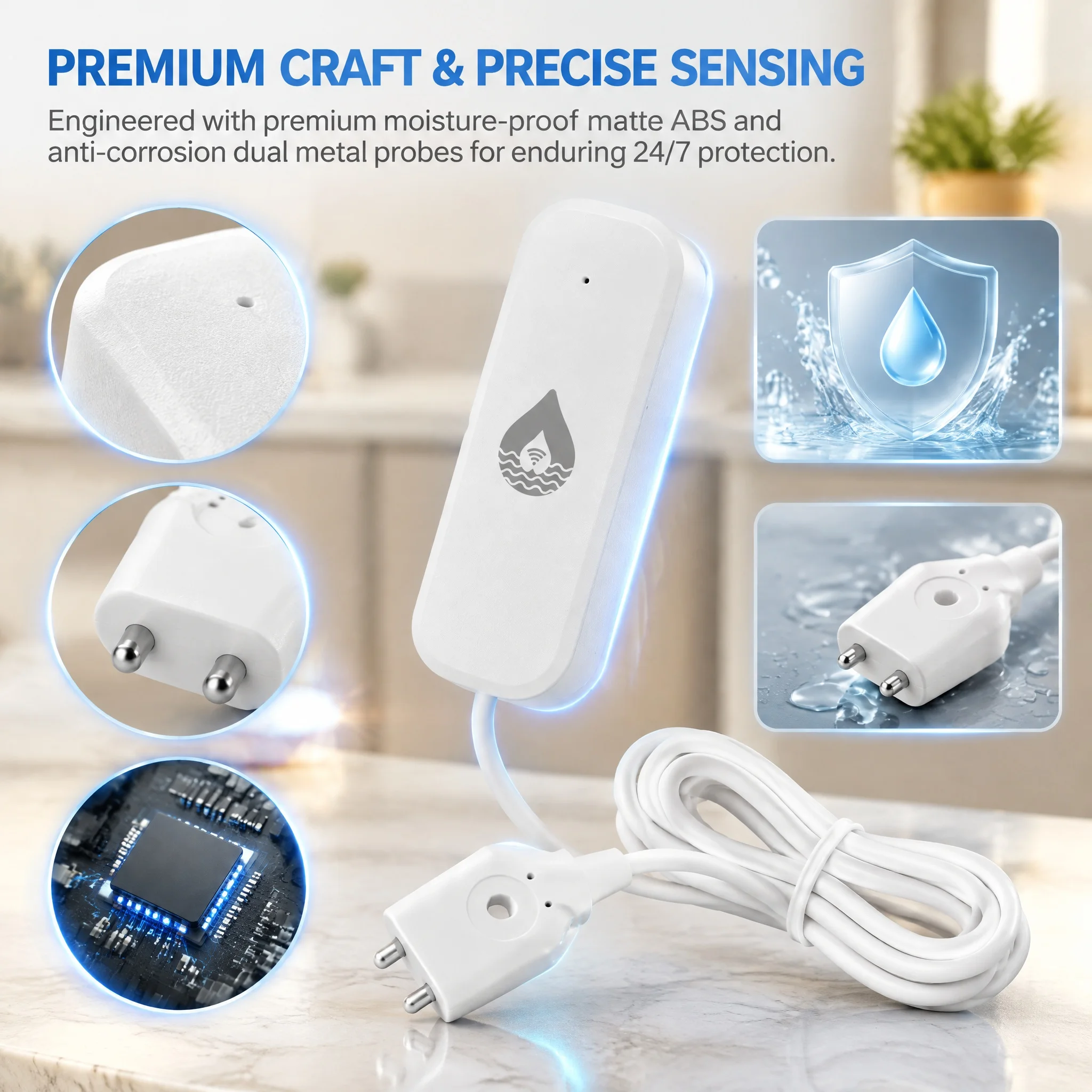 Detektor Kebocoran Air Cerdas  - Home Assistant Tuya ulasan dan harga
